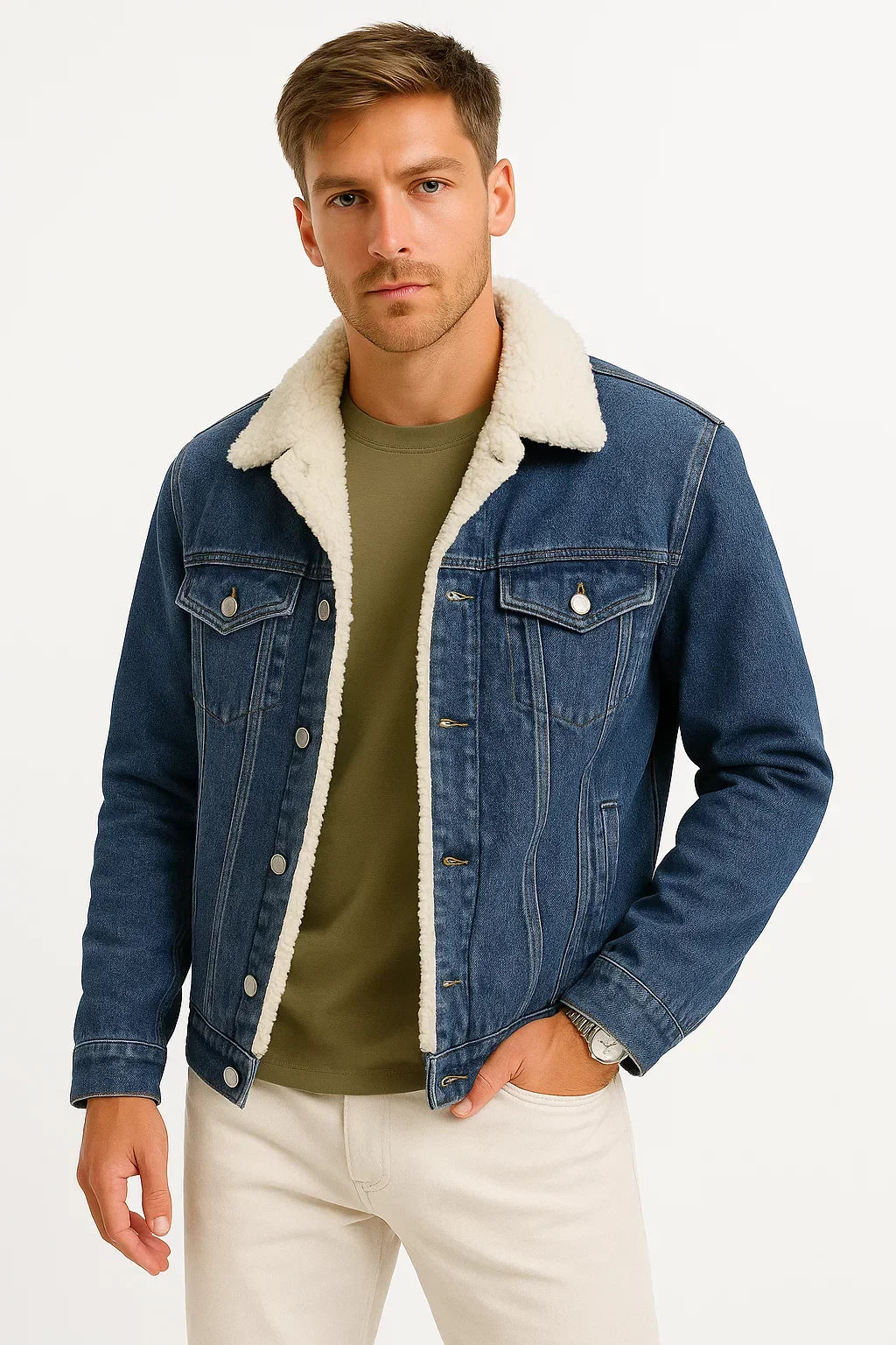 Men's Fleece-Lined Denim Jacket | The Hawthorne