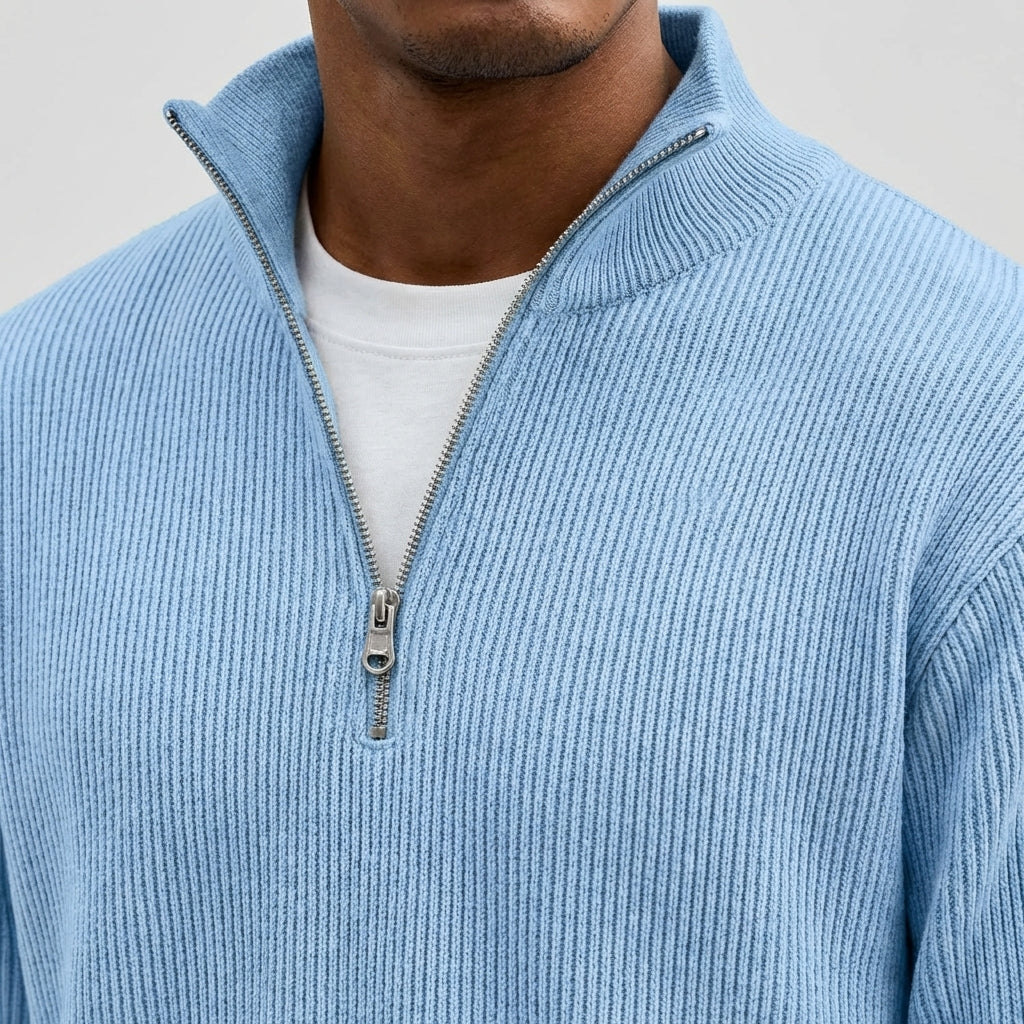mens-ribbed-cotton-half-zip-jumper