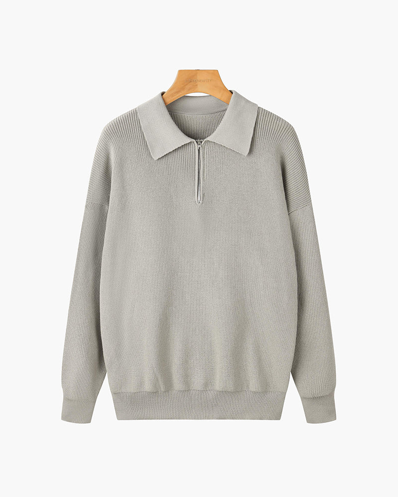 mens-ribbed-cotton-half-zip-jumper