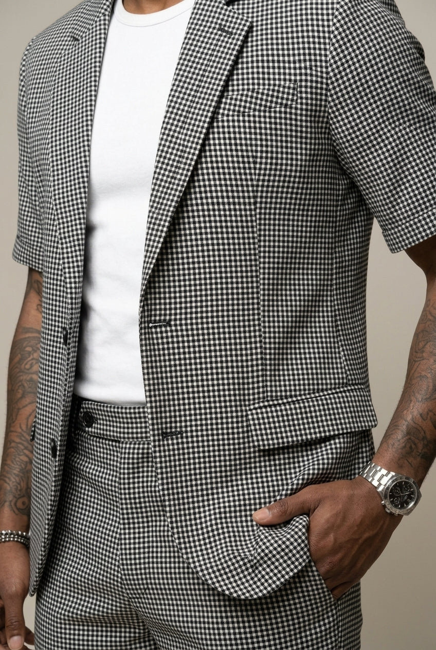mens-short-sleeve-check-blazer-and-shorts-co-ord-set-ravello