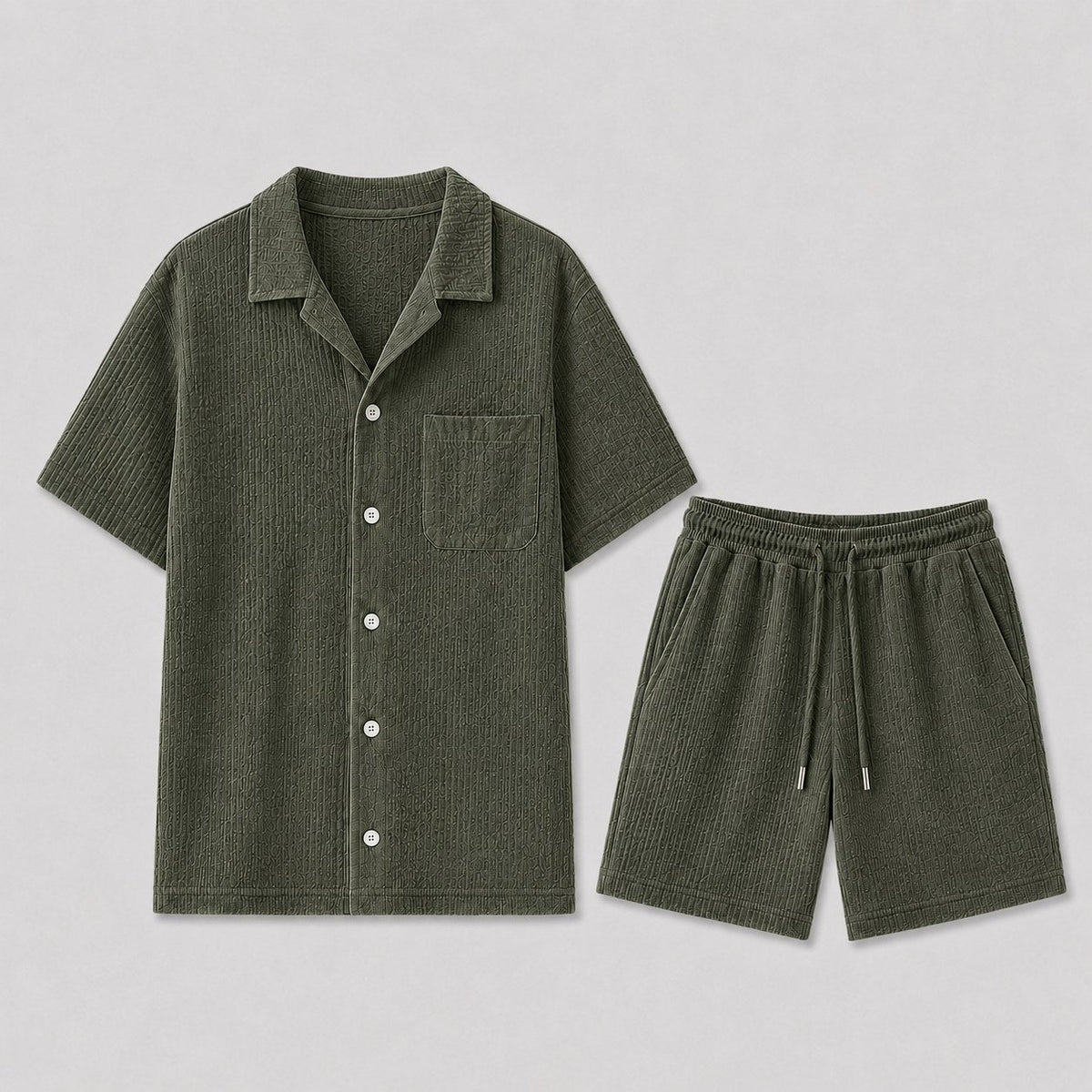 mens-short-sleeve-ribbed-shirt-shorts-co-ord-set-serifos