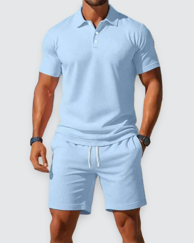 mens-textured-knit-polo-and-shorts-set-the-bournemouth