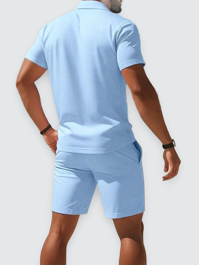 mens-textured-knit-polo-and-shorts-set-the-bournemouth