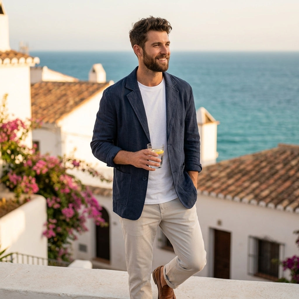 Men's Cotton-Linen Overshirt | The Bloomsbury