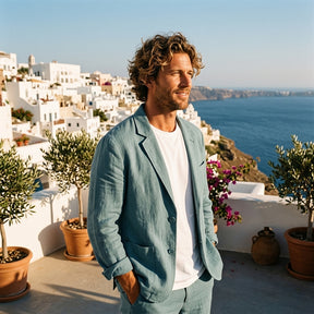 Men's Cotton-Linen Overshirt | The Bloomsbury