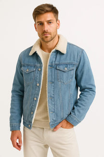 Men's Fleece-Lined Denim Jacket | The Hawthorne