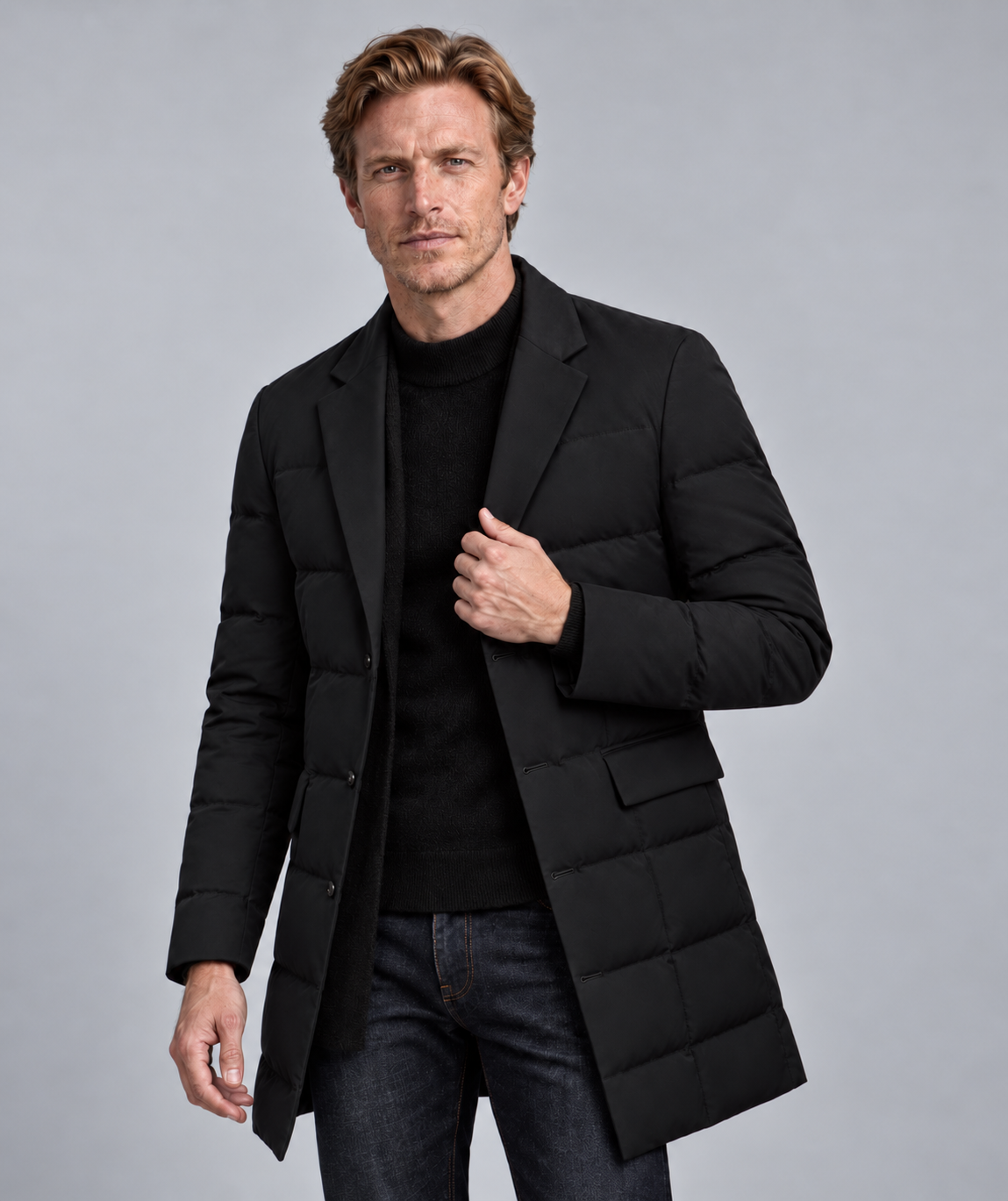 Men's Tailored Down Coat | The Langham