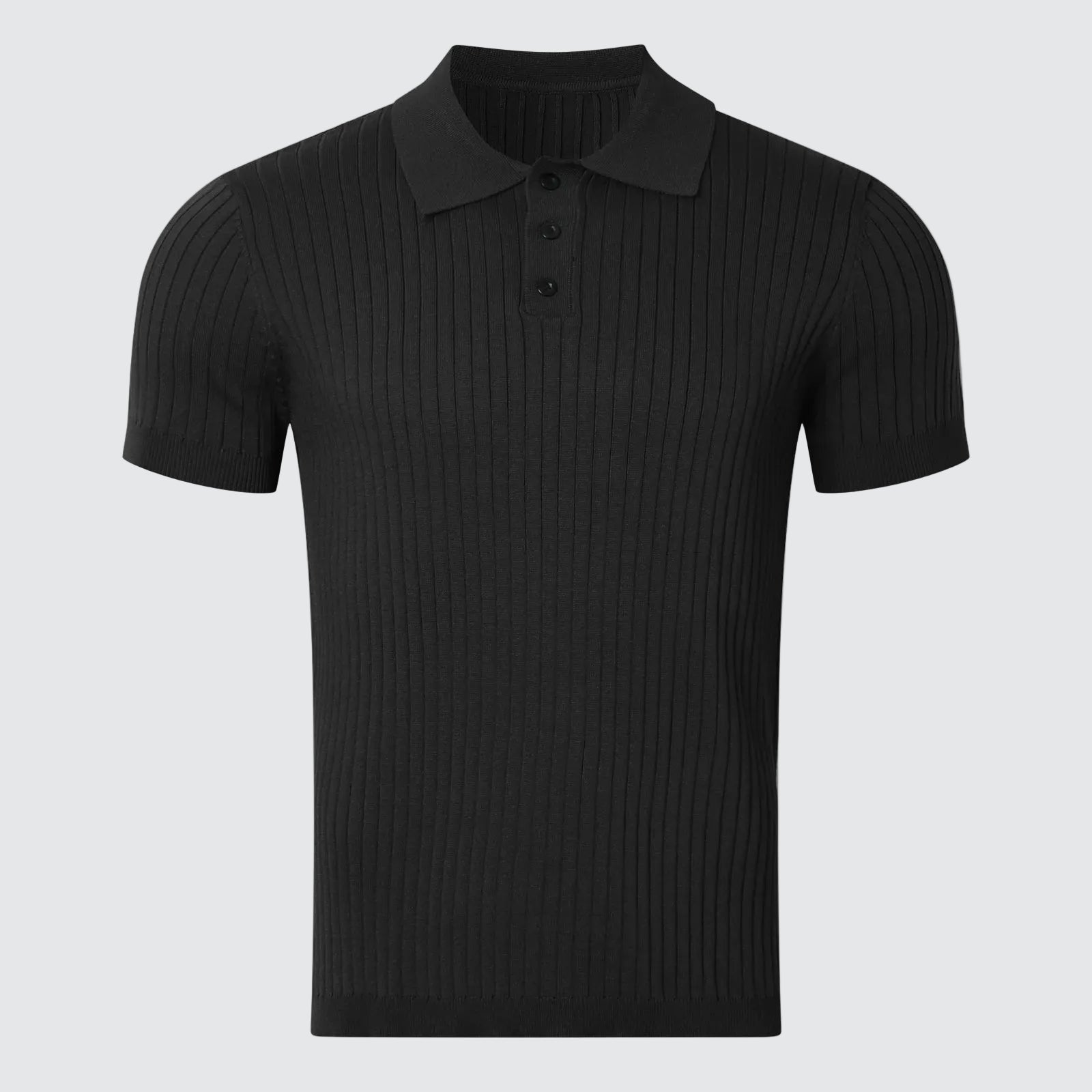 The Belgravia | Ribbed Knit Polo Shirt
