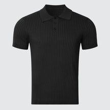 The Belgravia | Ribbed Knit Polo Shirt