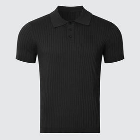 The Belgravia | Ribbed Knit Polo Shirt