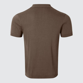 The Belgravia | Ribbed Knit Polo Shirt