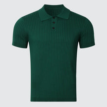 The Belgravia | Ribbed Knit Polo Shirt
