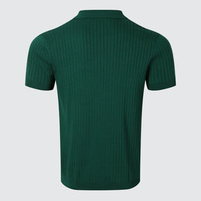 The Belgravia | Ribbed Knit Polo Shirt