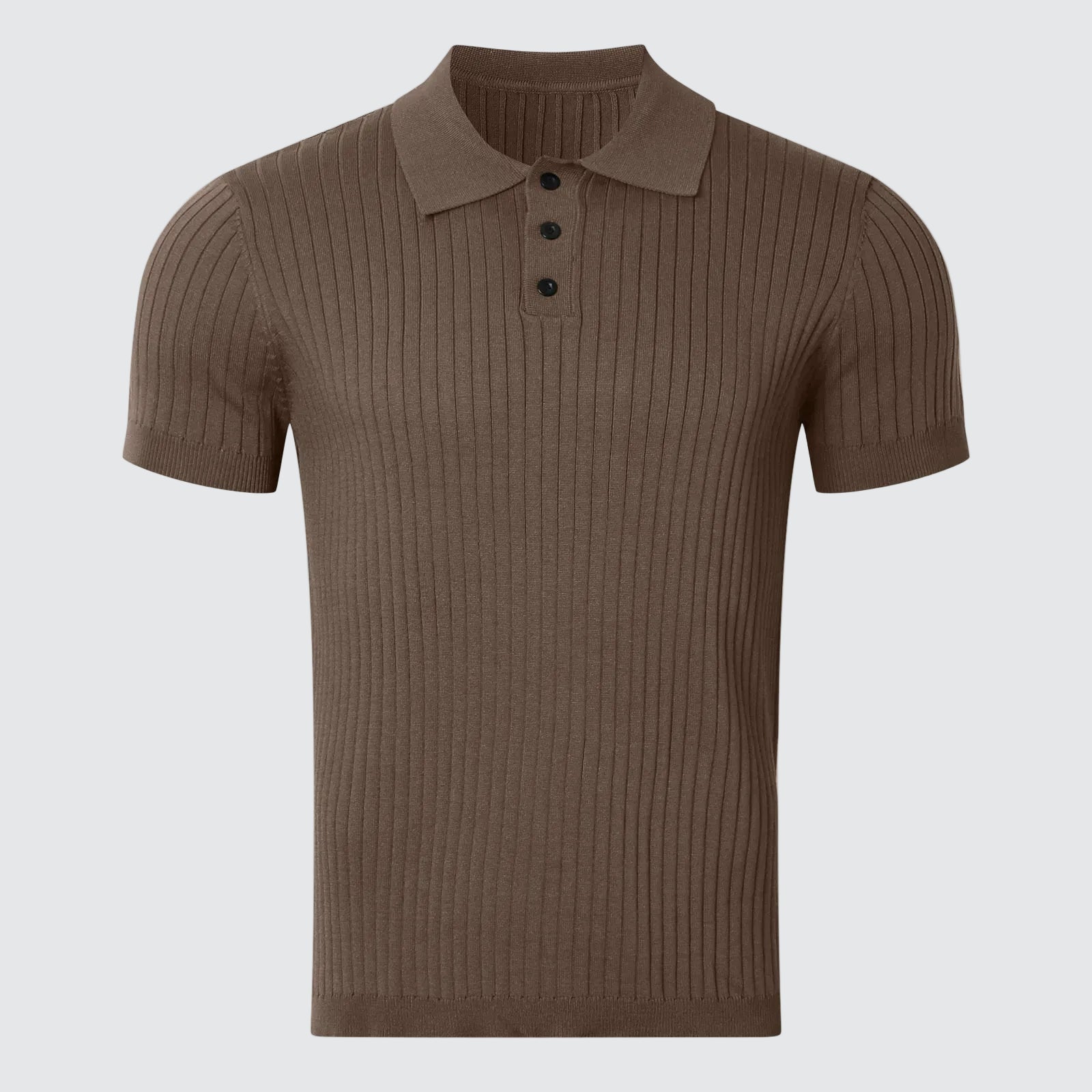 The Belgravia | Ribbed Knit Polo Shirt