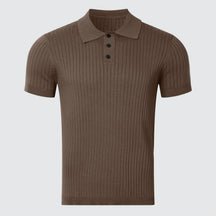 The Belgravia | Ribbed Knit Polo Shirt