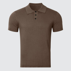 The Belgravia | Ribbed Knit Polo Shirt