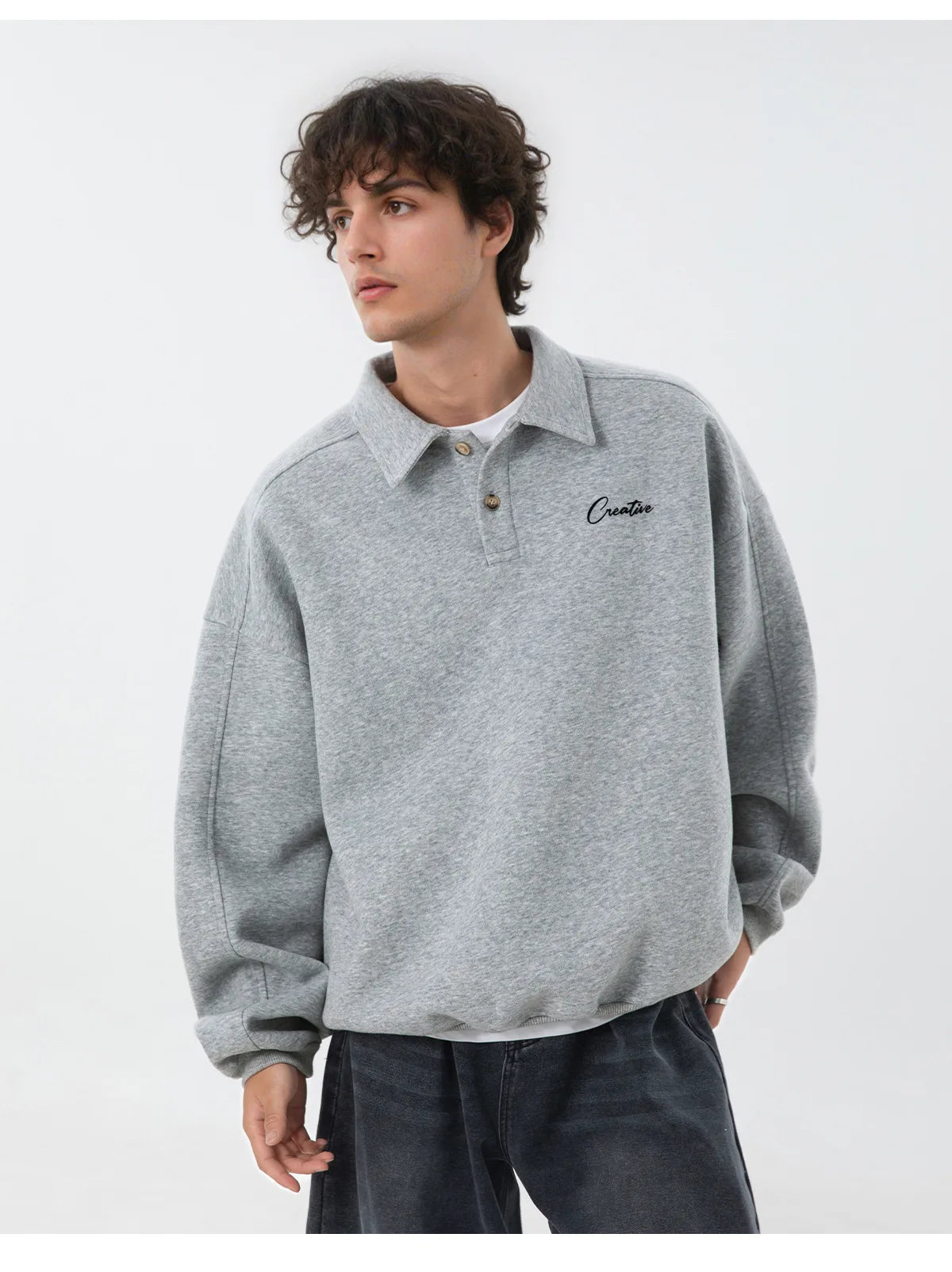 The Creative | Textured Long Sleeve Polo
