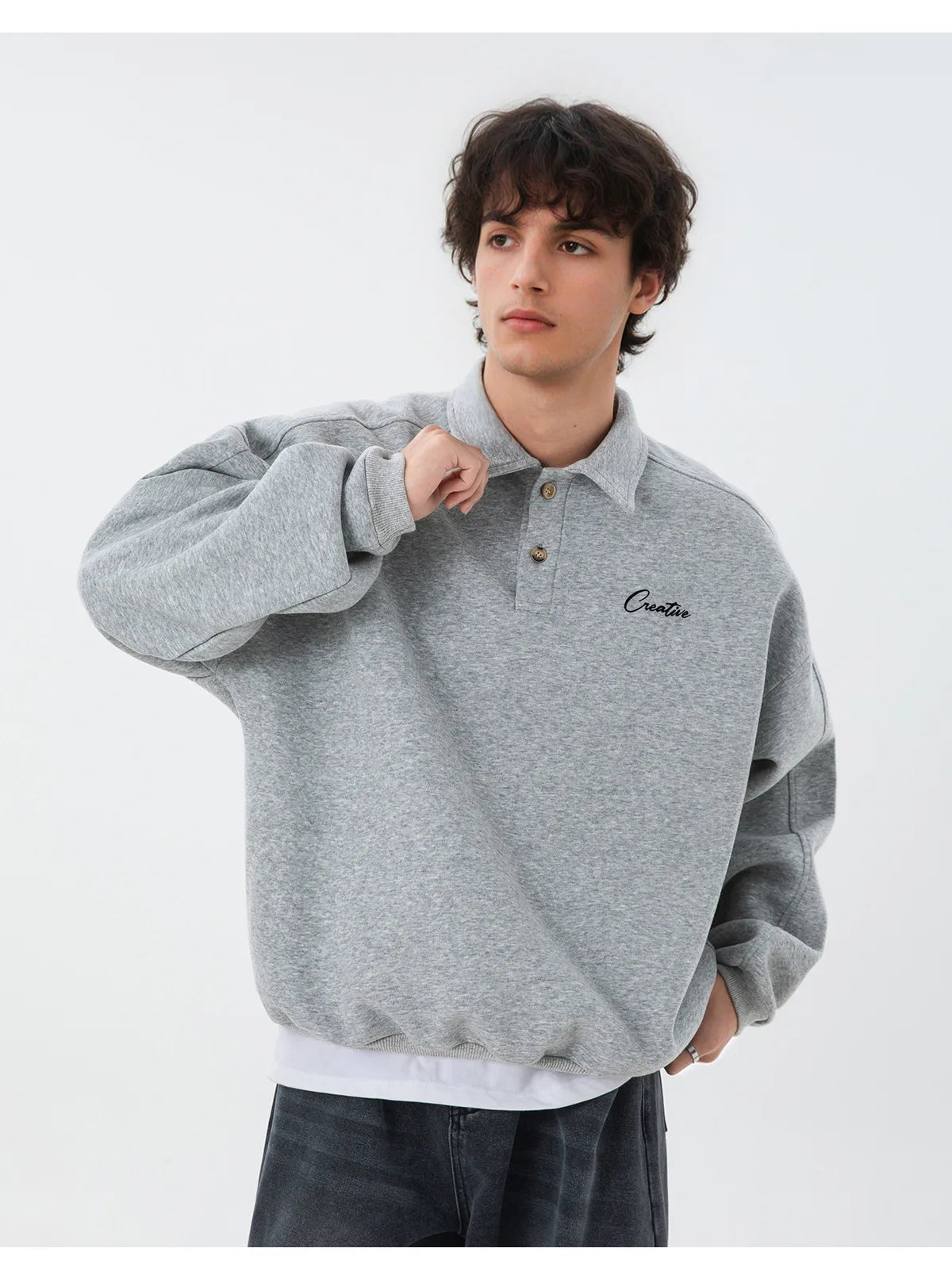 The Creative | Textured Long Sleeve Polo