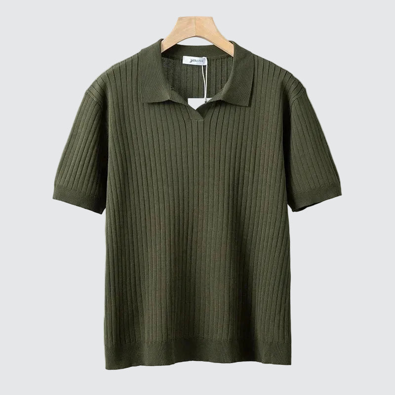 The Kensington | Textured Knit Polo Shirt
