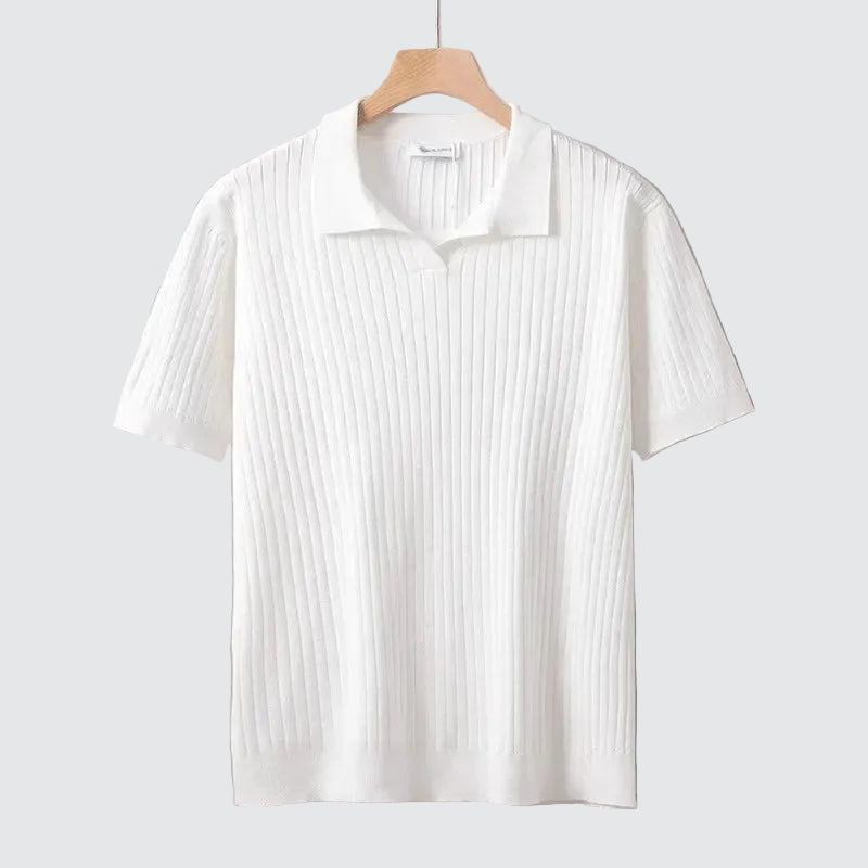 The Kensington | Textured Knit Polo Shirt