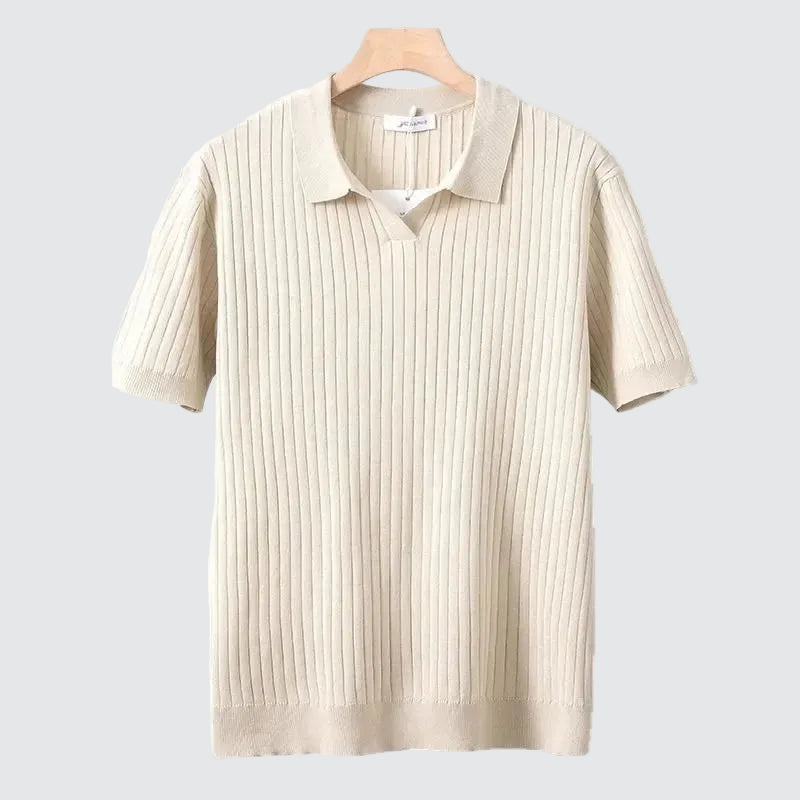 The Kensington | Textured Knit Polo Shirt