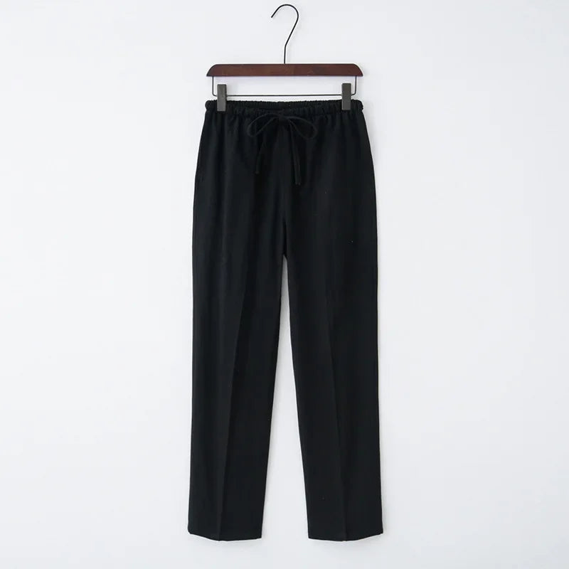 The St Ives | Relaxed Linen Drawstring Trousers