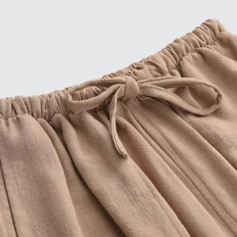 The St Ives | Relaxed Linen Drawstring Trousers