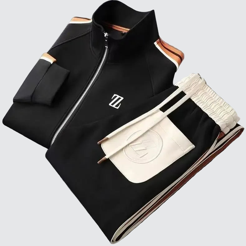 Unisex Striped Cotton Tracksuit Set | The Brixton