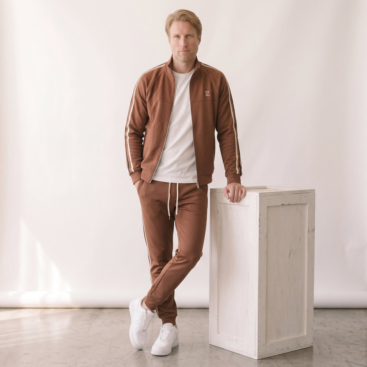 Unisex Striped Cotton Tracksuit Set | The Brixton