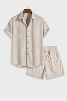men-waffle-knit-shirt-and-shorts-co-ord-set