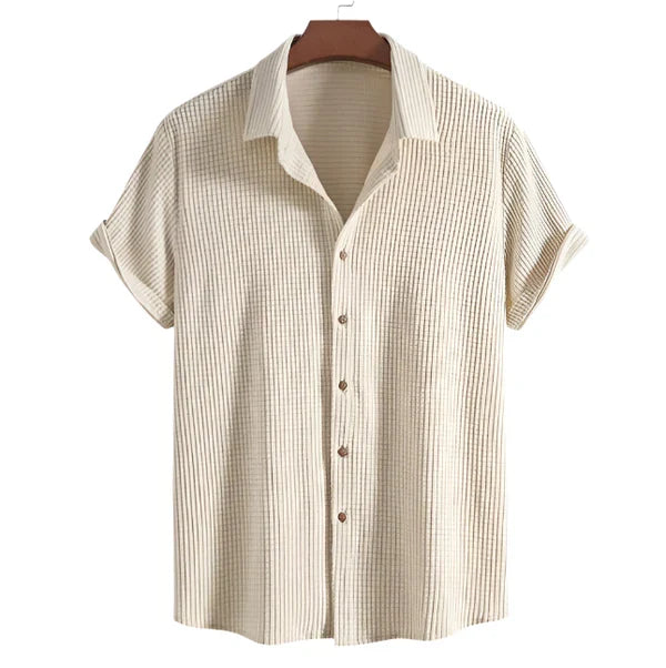 men-waffle-knit-shirt-and-shorts-co-ord-set