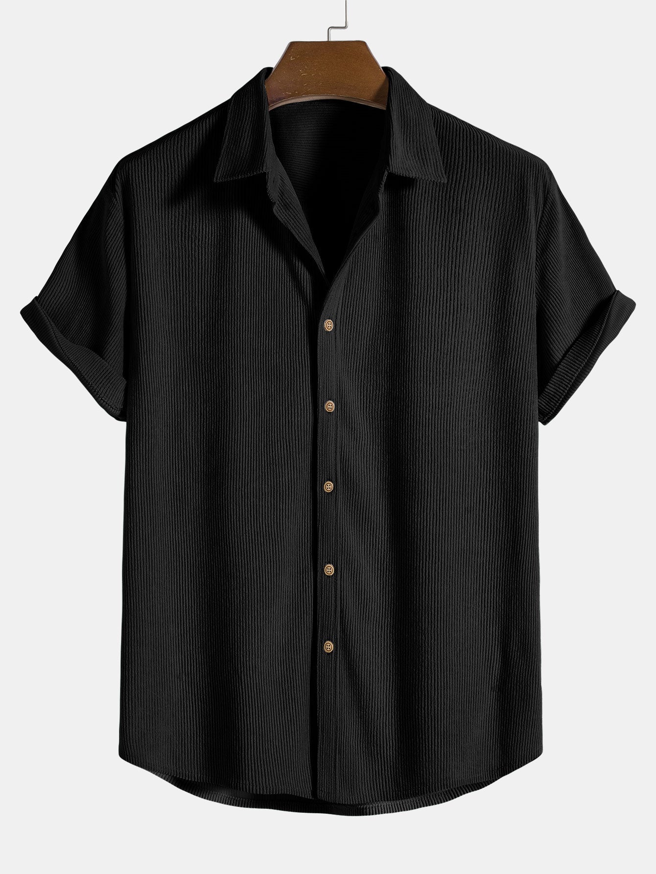men-waffle-knit-shirt-and-shorts-co-ord-set