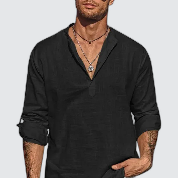 mens-breathable-cotton-henley-shirt-the-bath