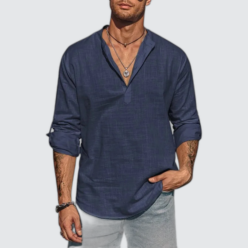 mens-breathable-cotton-henley-shirt-the-bath