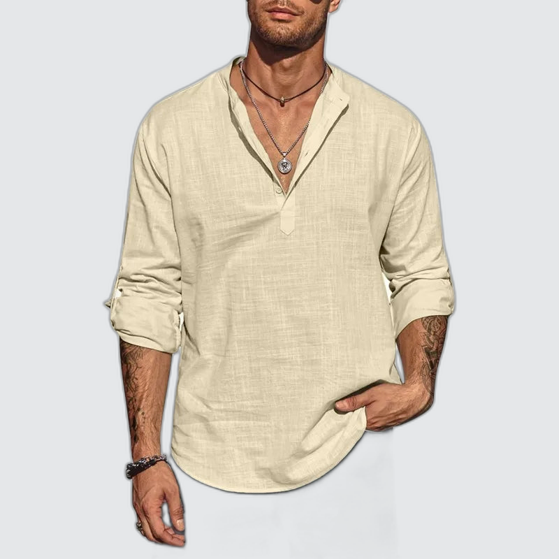 mens-breathable-cotton-henley-shirt-the-bath