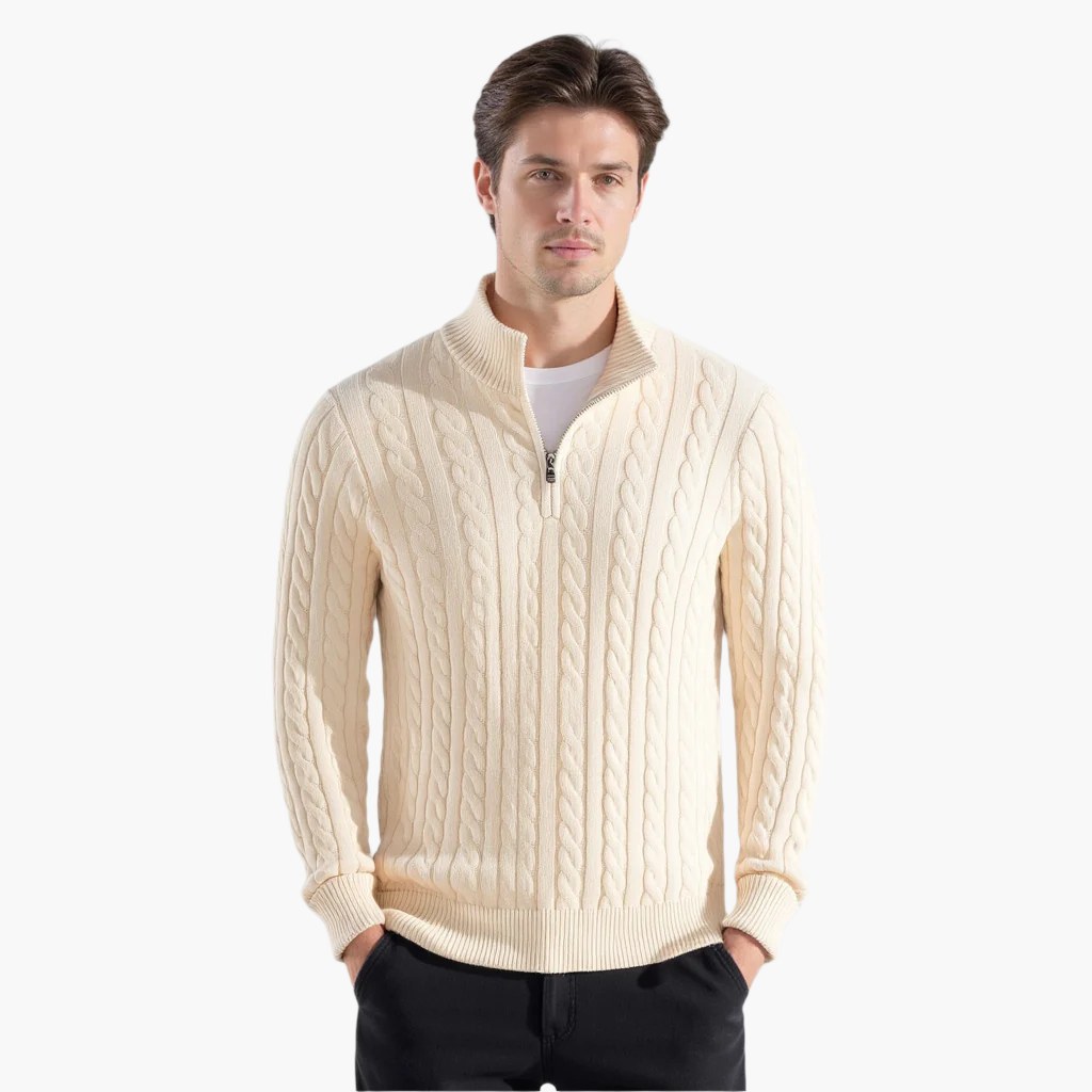 mens-cable-knit-cotton-half-zip-jumper-belsize
