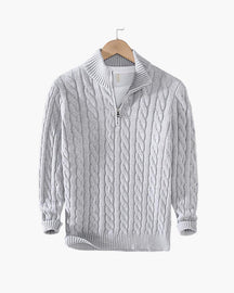 mens-cable-knit-cotton-half-zip-jumper-belsize