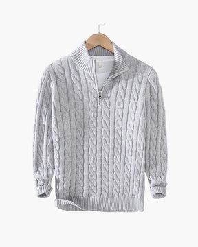 mens-cable-knit-cotton-half-zip-jumper-belsize