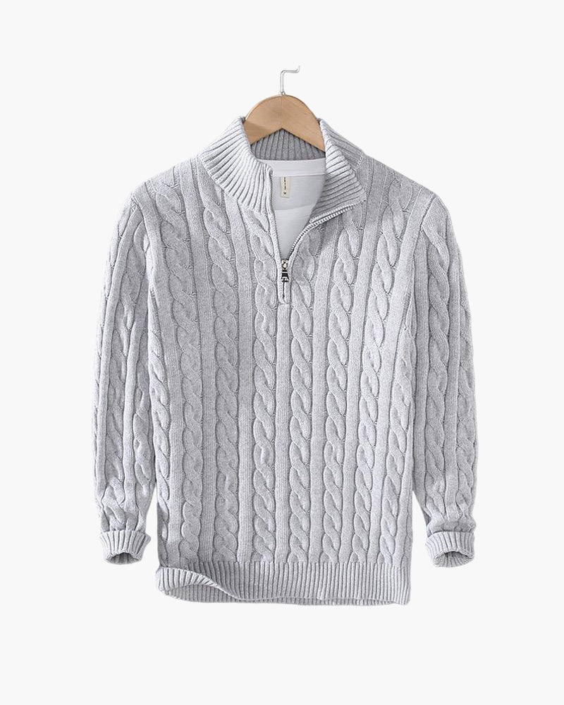 mens-cable-knit-cotton-half-zip-jumper-belsize