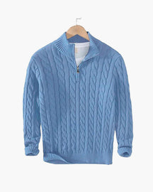 mens-cable-knit-cotton-half-zip-jumper-belsize