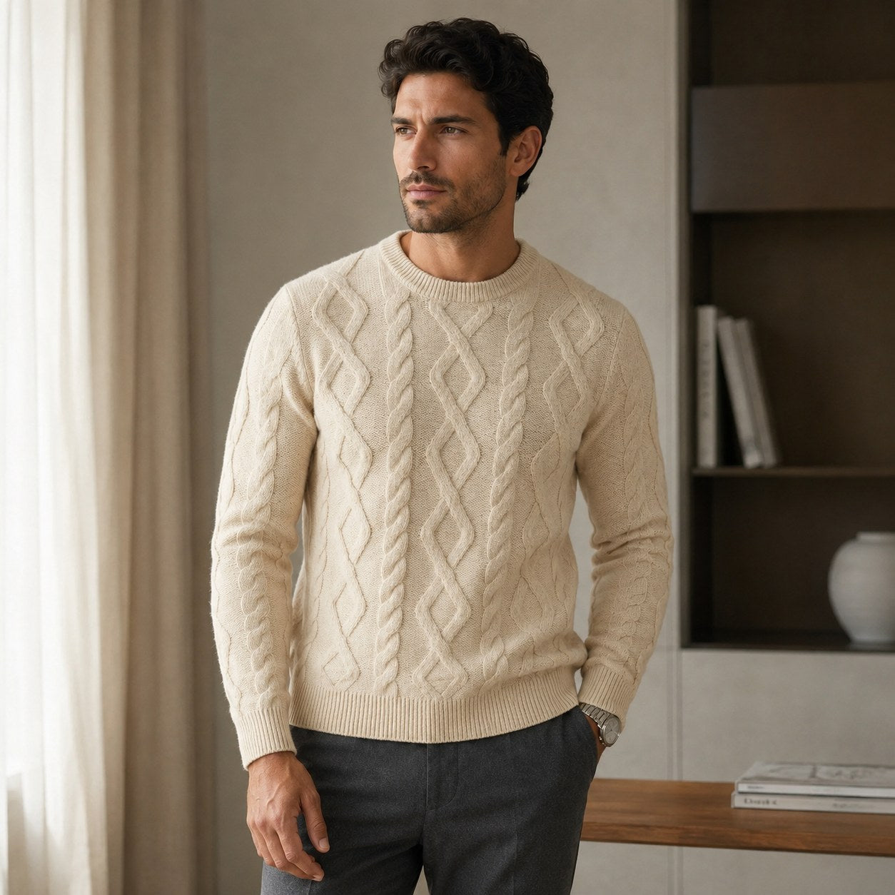 mens-cable-knit-merino-wool-jumper-cranleigh