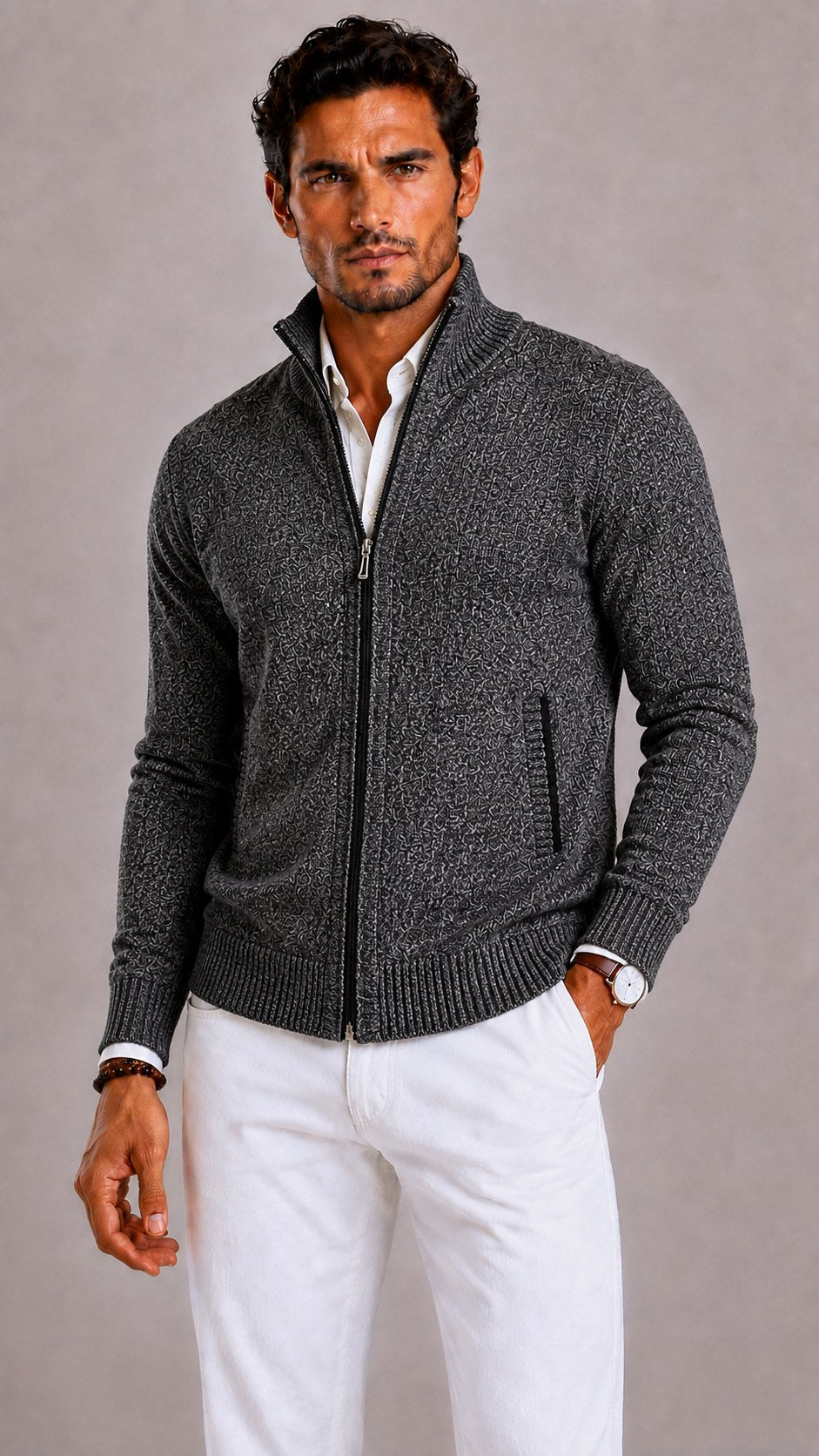 mens-chunky-knit-cardigan-rotherhithe