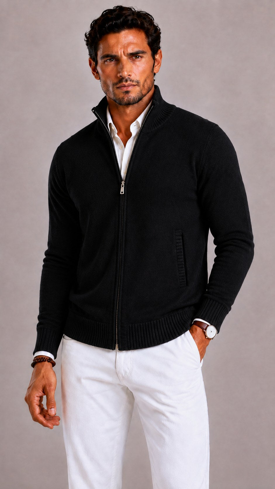 mens-chunky-knit-cardigan-rotherhithe