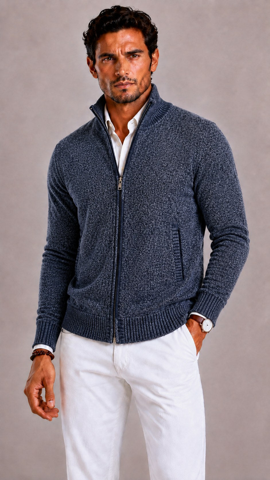 mens-chunky-knit-cardigan-rotherhithe