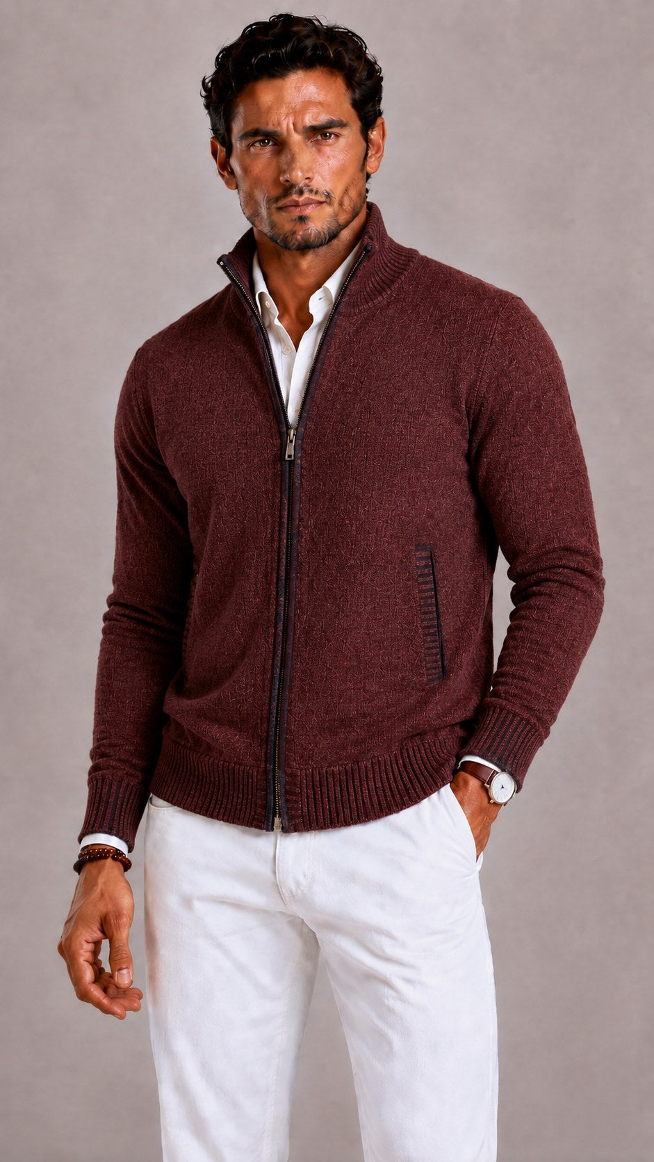 mens-chunky-knit-cardigan-rotherhithe