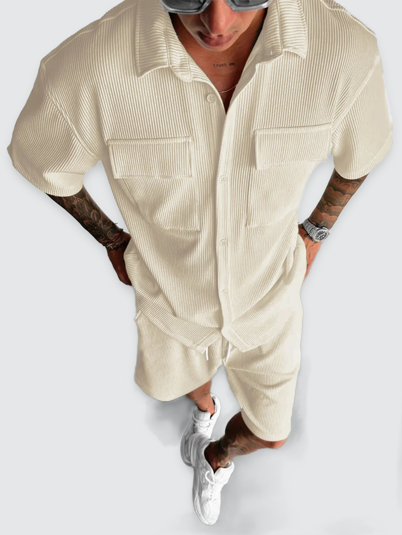 mens-corduroy-shirt-and-shorts-set-the-notting-hill-summer