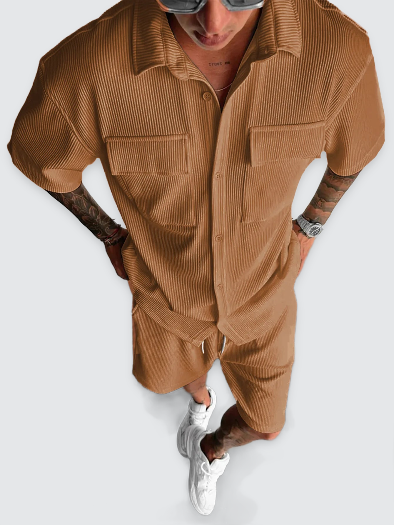 mens-corduroy-shirt-and-shorts-set-the-notting-hill-summer