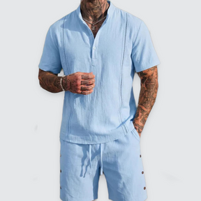 mens-cotton-linen-short-sleeve-shirt-and-shorts-set-the-sandbanks