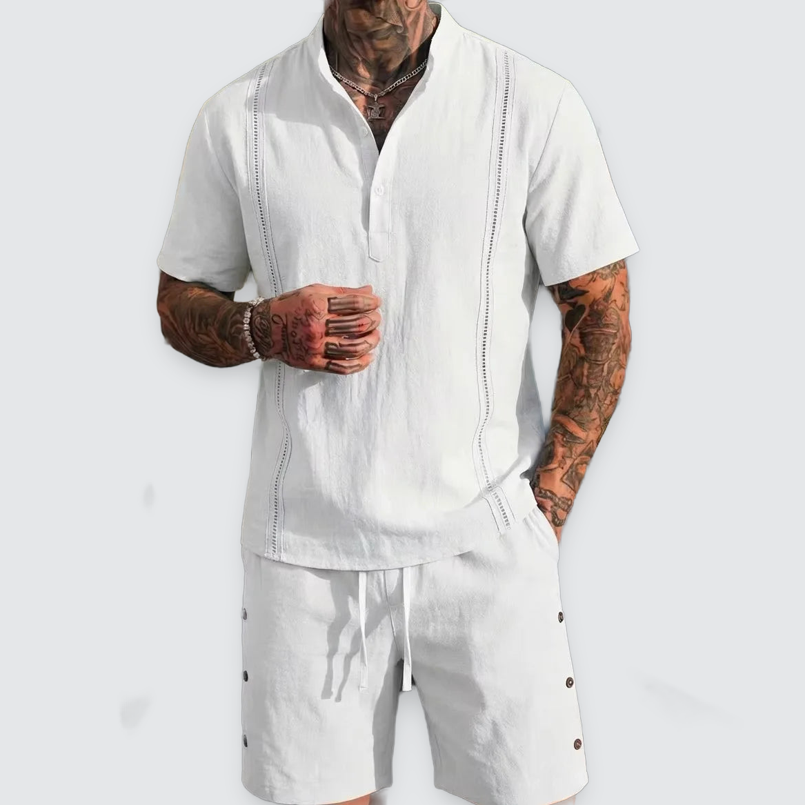 mens-cotton-linen-short-sleeve-shirt-and-shorts-set-the-sandbanks