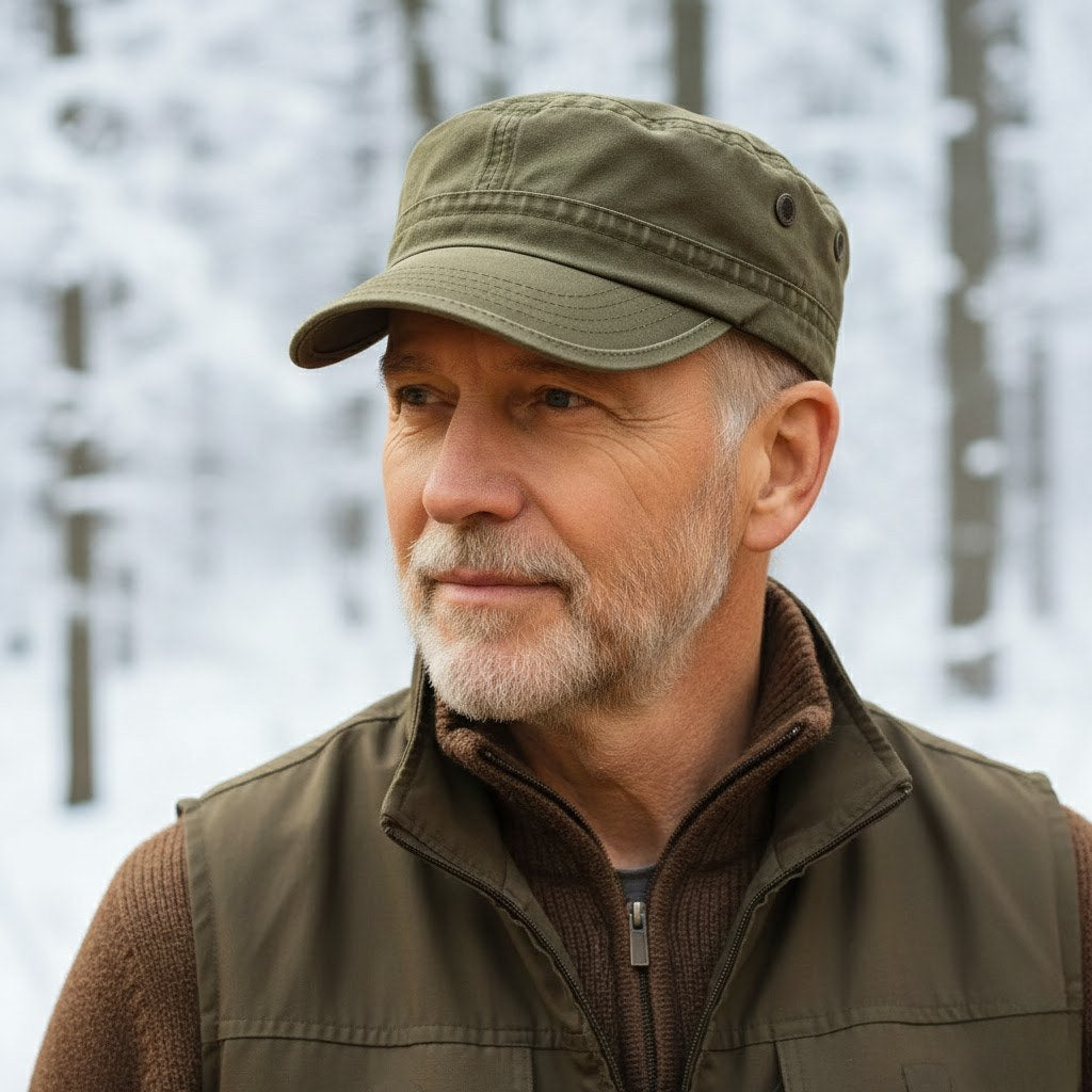 mens-cotton-military-cap-wyndale